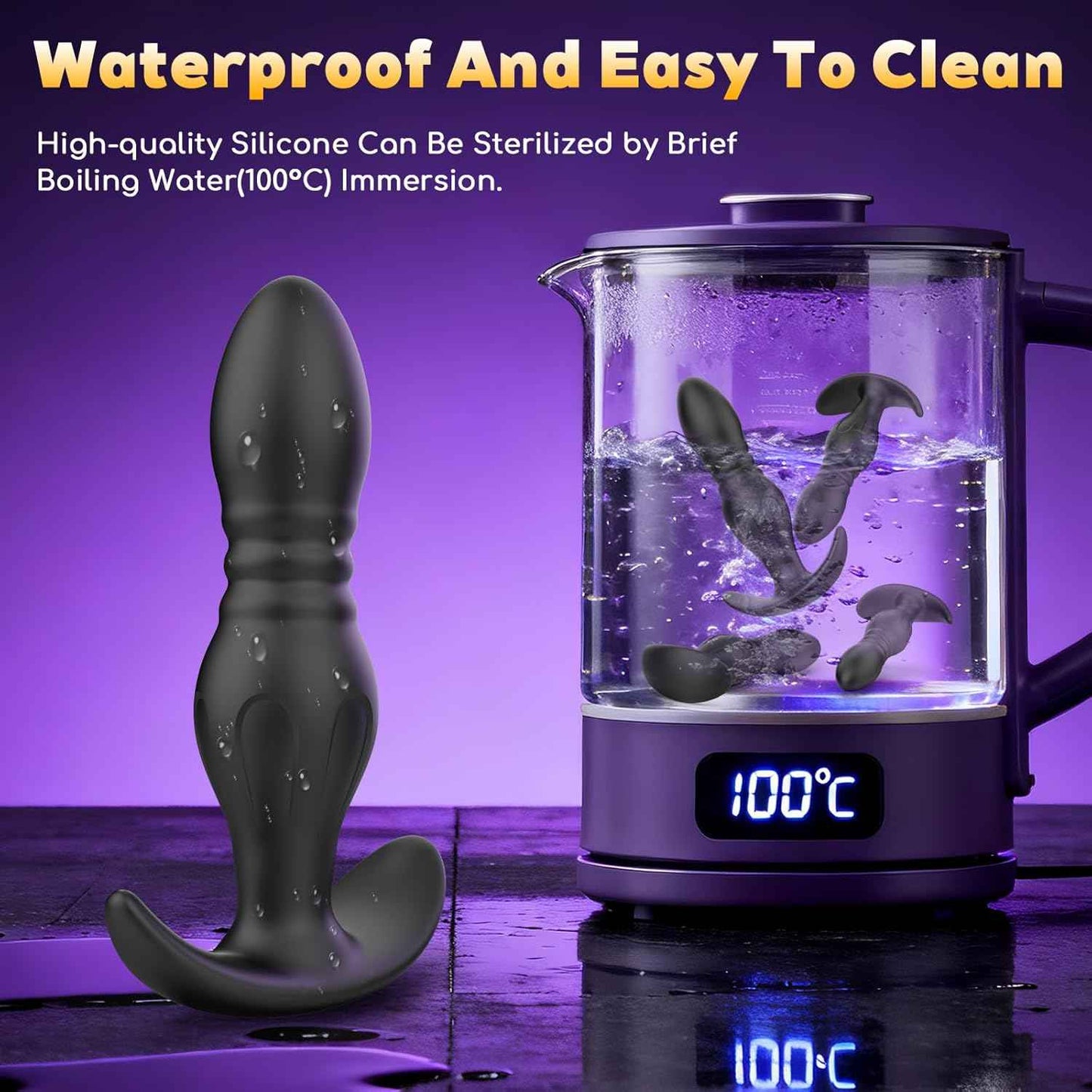 4PCS Butt Plug Set-Beginner's First Silicone Anal Plugs for Progressive Adaptation, Multiple Stimulation, Enhanced Experience, Direct Access to The Prostate, Butt Sex Toy for Men & Women LongTime Wear