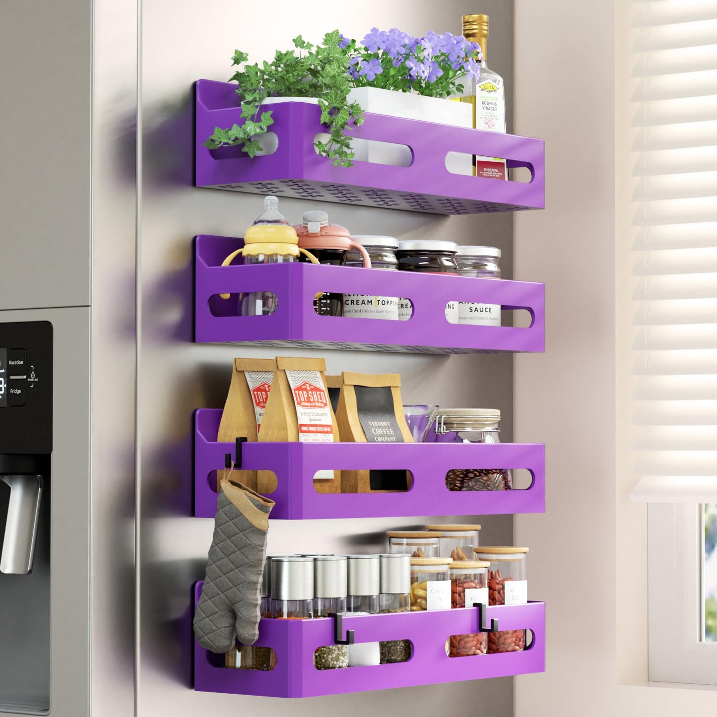 Sevenblue magnetic spice rack