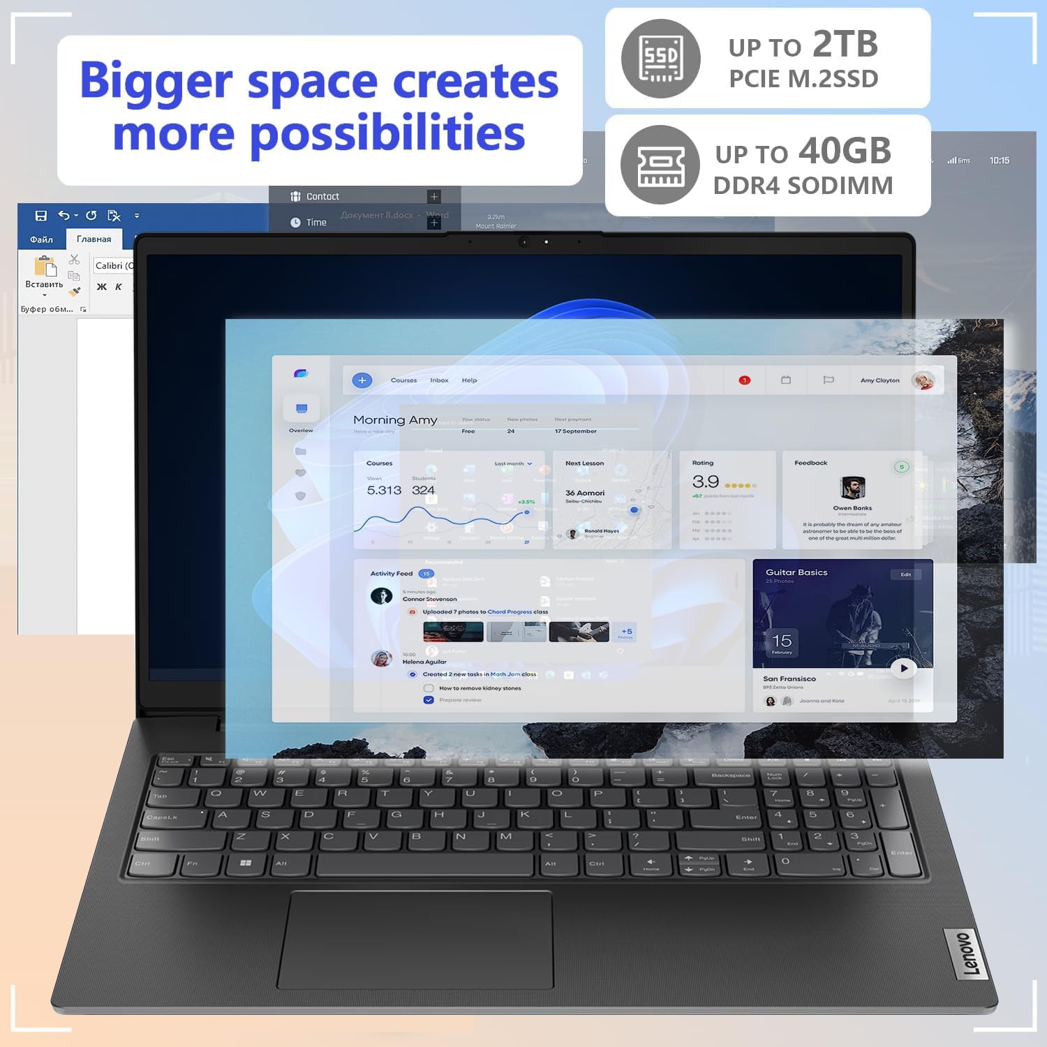 Lenovo V15 Business Laptop 15.6 Inch FHD AMD Ryzen 7