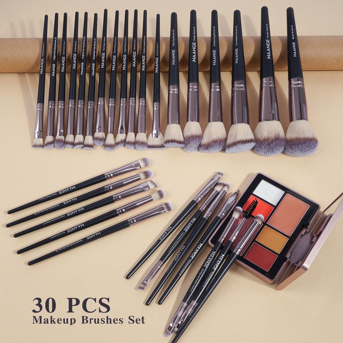 MAANGE Makeup Brushes 51 Pcs Makeup Kit