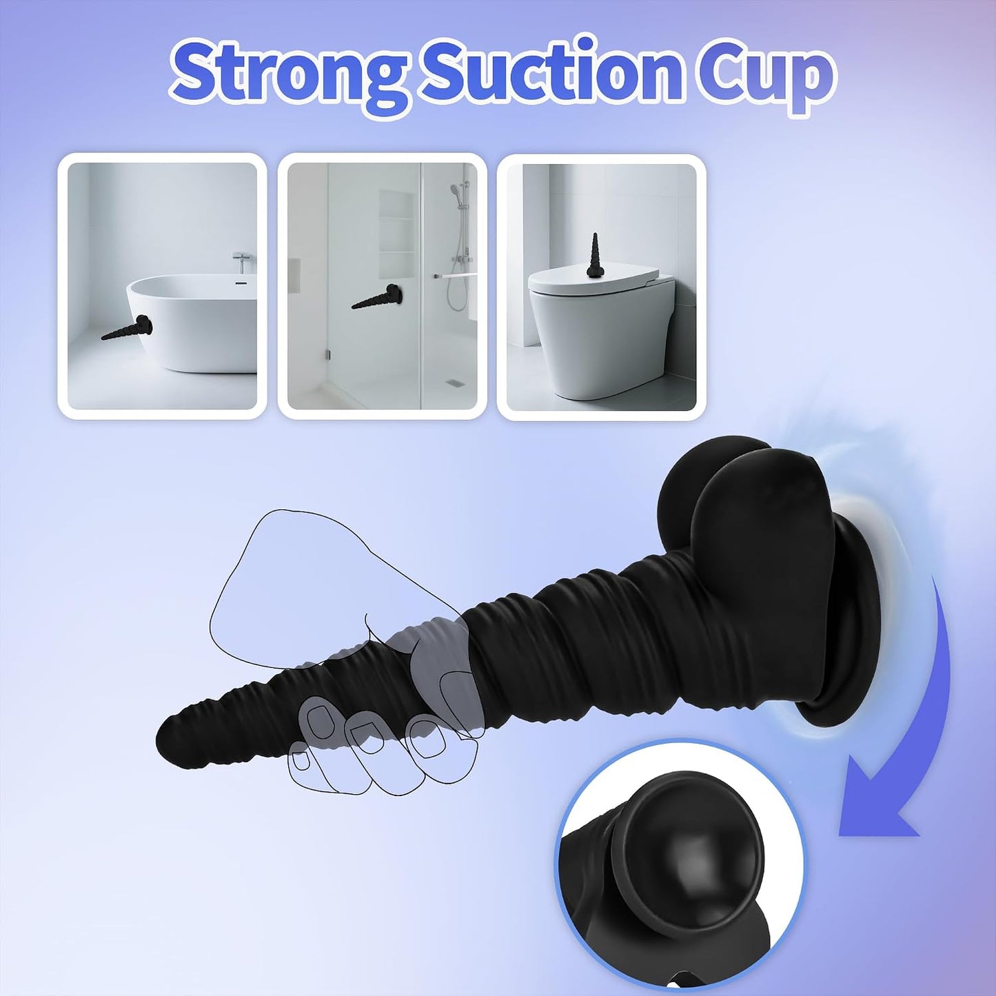 Anal Stretcher Trainer Anal Plug Anal Beads Adult Sex Toys with Strong Suction Cup for Hands-Free Play, 6.5 Inch Silicone Butt Plug Training Cone for Women and Men