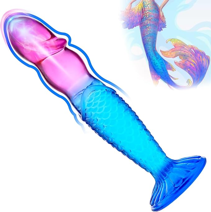 ZUTIN 9in Realistic Fantasy Dragon Scale Suction Dildo Clear