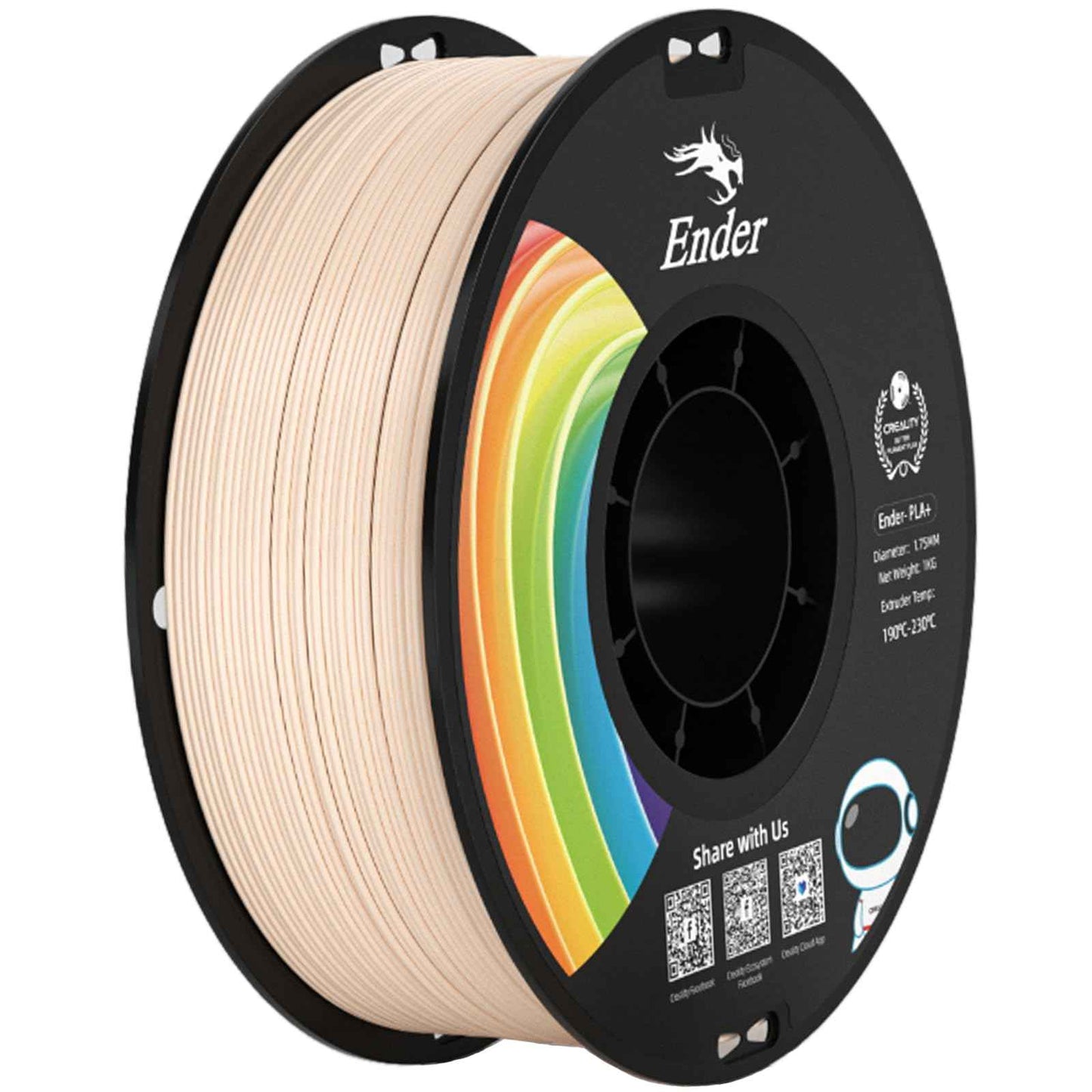 Creality 3D Printer Filament, PLA Filament Bundle for 3D Printing, Ender PLA Filament No-Tangling, Strong Bonding & Overhang Performance, Accuracy +/- 0.02mm