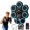 Music Boxing Machine for Adults Kids Interactive Punching Trainer with Boxing Gloves, Large Size Wall Mounted Electronic Boxing Target