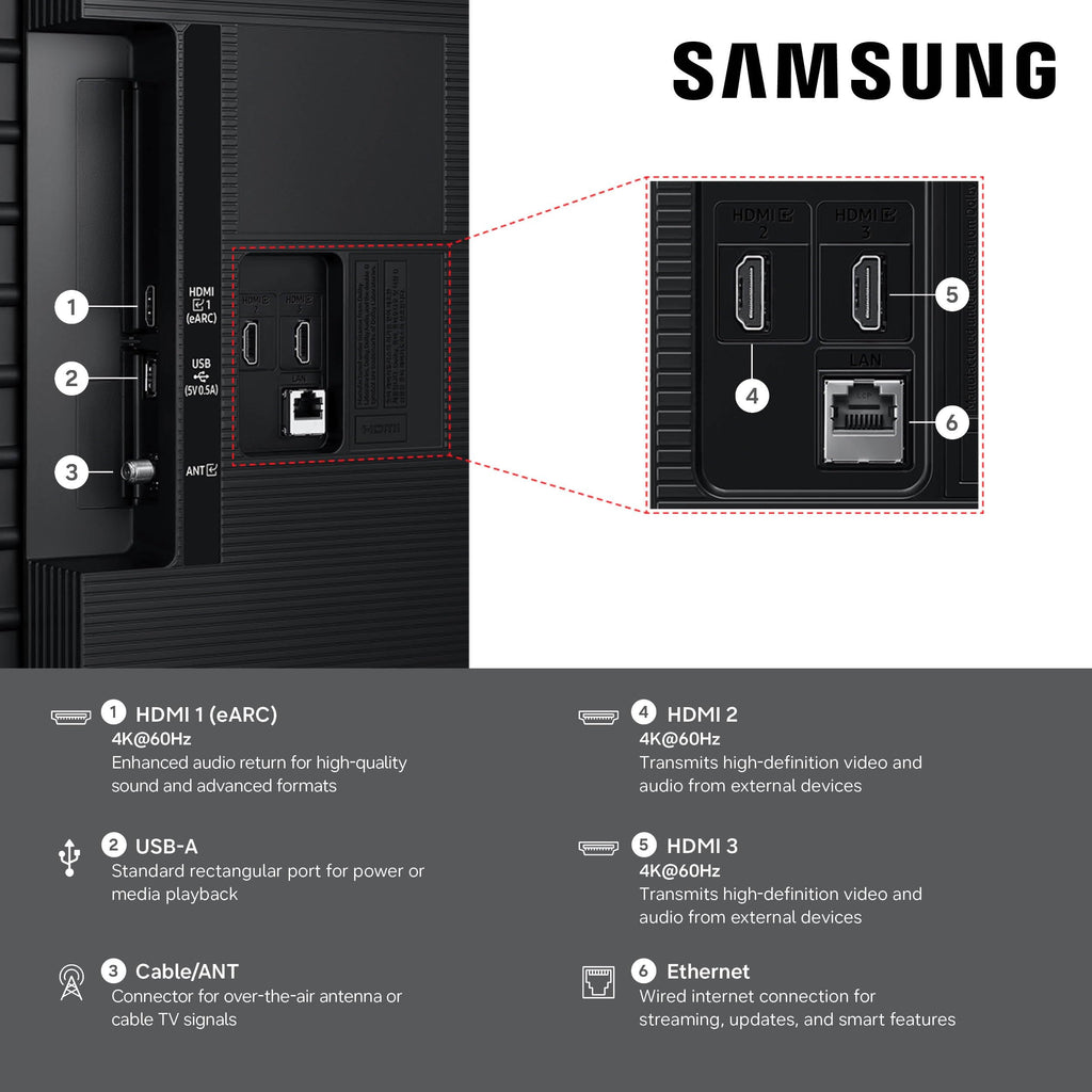 Samsung Crystal UHD U8000H Series Samsung Vision AI Smart TV (2026 Model) Crystal Processor 4K, Endless Free Content, Motion Xcelerator, Color Booster, Alexa Built-in