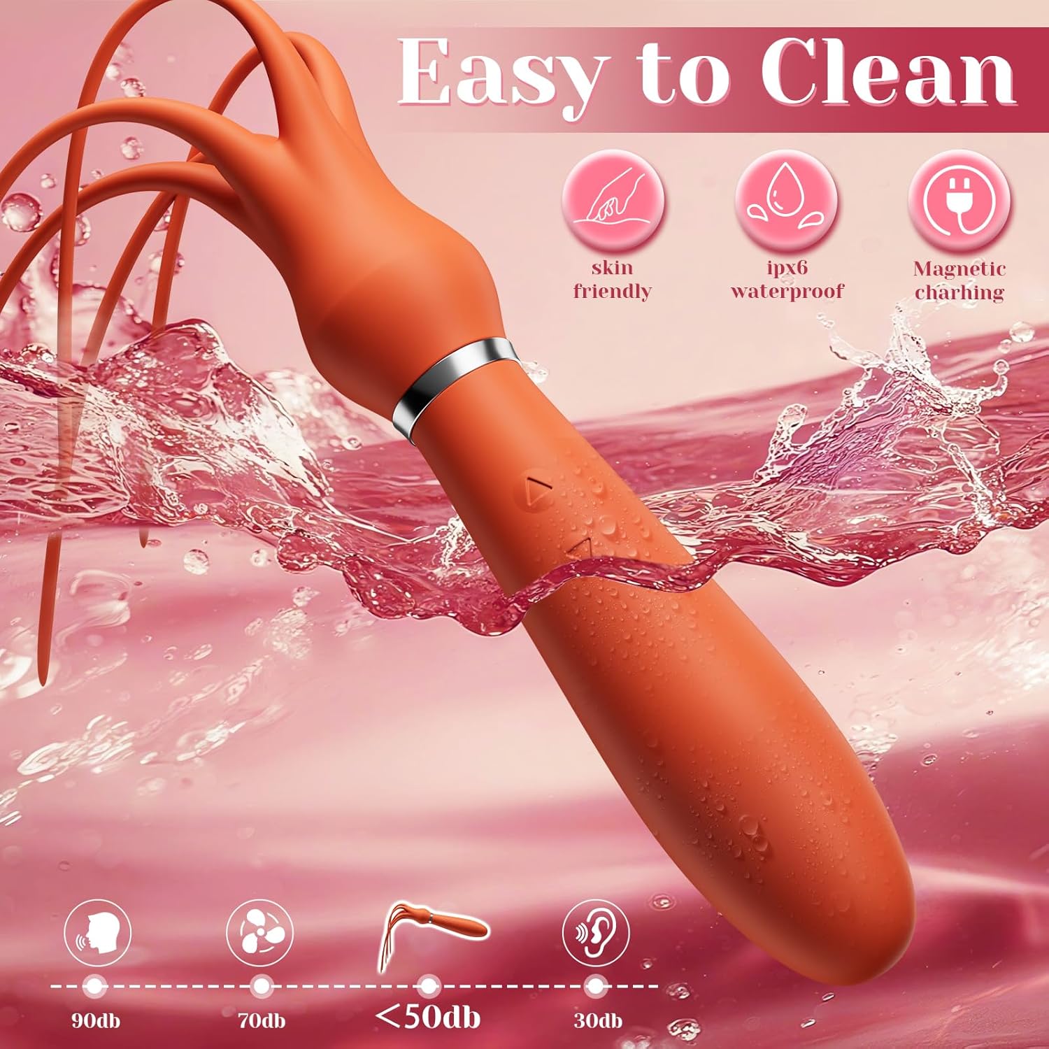 Vibrating Sex Whip Sex Toys Couple Vibrator Floggers, Adult Toys Vibrators Clitoral Stimulator Anal Toy Dildo with 9 Vibrations for Women Couples Sex Toy, Silione Tickling Massager for Foreplay
