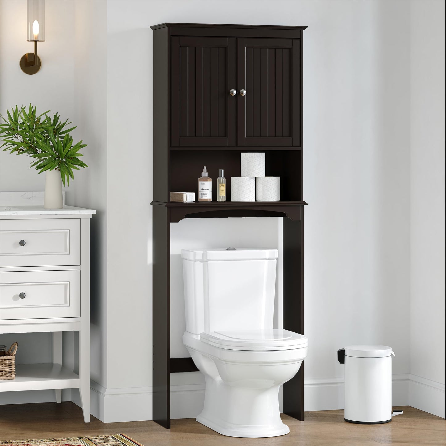 Spirich Over The Toilet Storage Cabinet, Bathroom Shelf Over Toilet, Bathroom Storage Cabinet Organizer