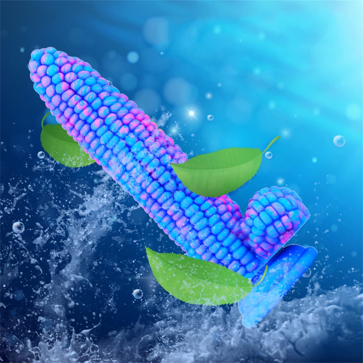 Monster Dildo Colourful Big Grain Corn Adult Sex Toy for Women with Strong Suction Cup 8 Inch Flexible Soft Vegetable Dildos