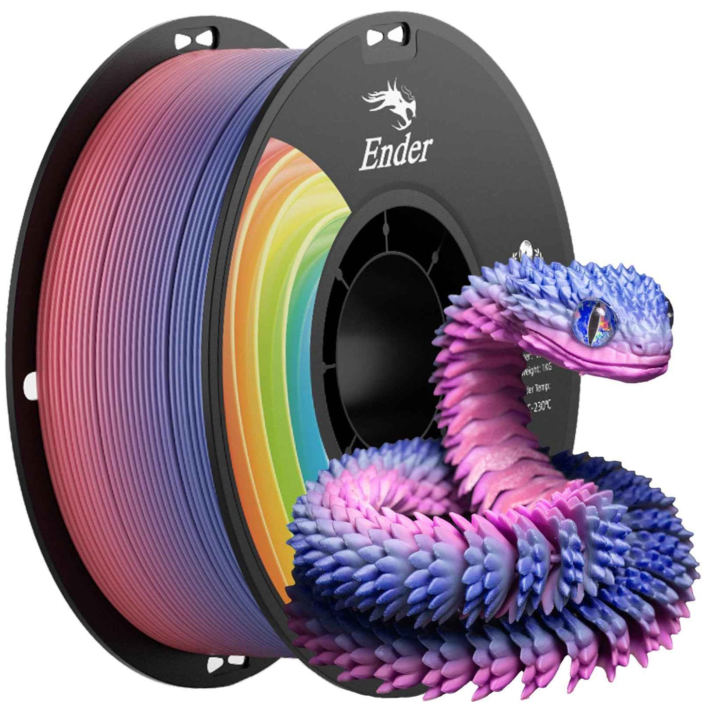 Creality 3D Printer Filament, PLA Filament Bundle for 3D Printing, Ender PLA Filament No-Tangling, Strong Bonding & Overhang Performance, Accuracy +/- 0.02mm