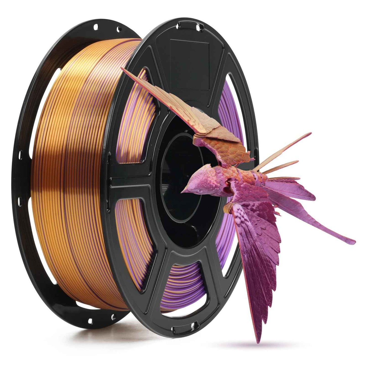 FLASHFORGE Silk PLA Filament 1.75mm, 3D Printer Filament 1kg (2.2lbs) Spool, Smooth and Silky Texture 3D Printing Filament, Dimensional Accuracy +/- 0.02mm