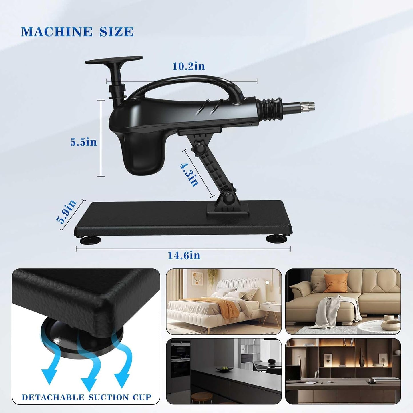 Amausen Automatic Thrusting Sex Machine with Suction Cup Base