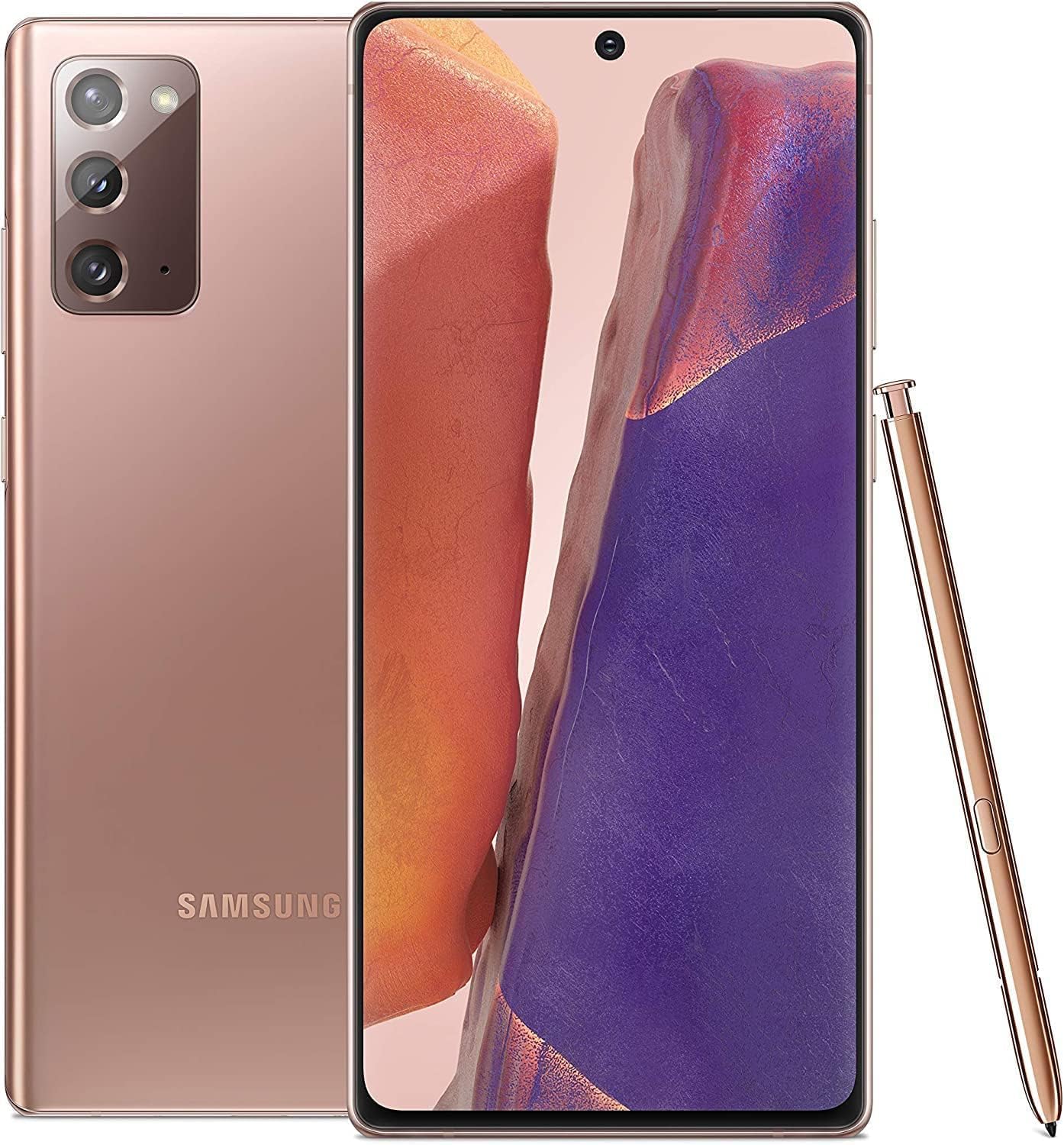 SAMSUNG Galaxy Note 20 5G (128GB, 8GB) 6.7" AMOLED+, Snapdragon 865, Global 5G Volte (GSM + CDMA) Factory Unlocked (AT&T, Verizon, Sprint, Metro) N981U (Renewed)