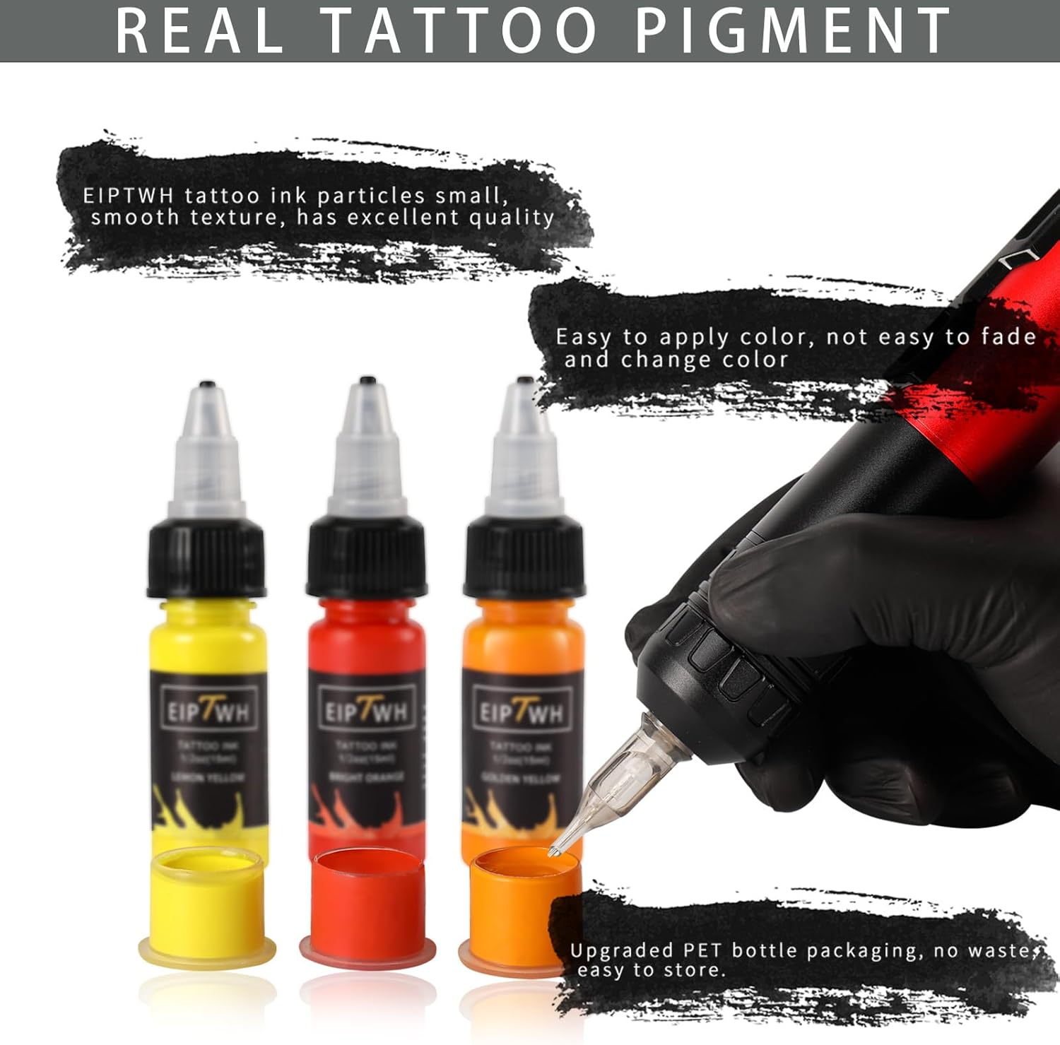 EIPTWH 14 Colors Tattoo Ink Set 15ml Pigment Kit