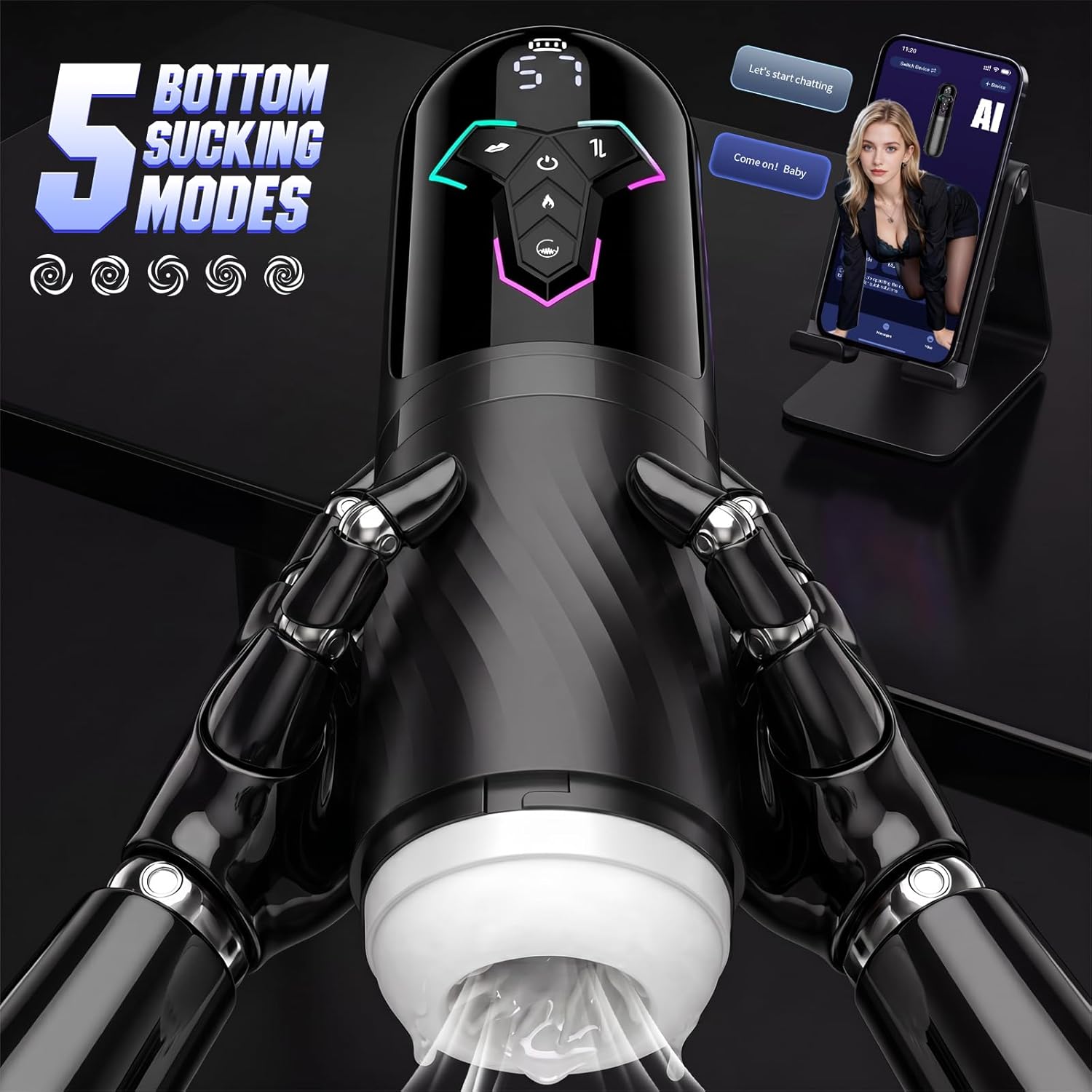 Sky Power HMB03-002 Male Masturbator Heating App Control Device