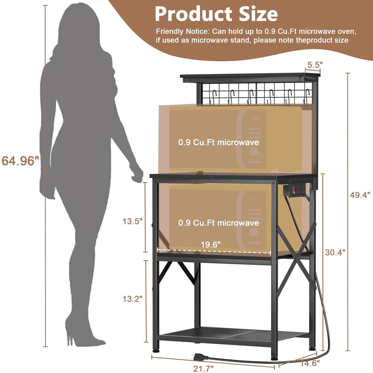 Furologee Small Bakers Rack