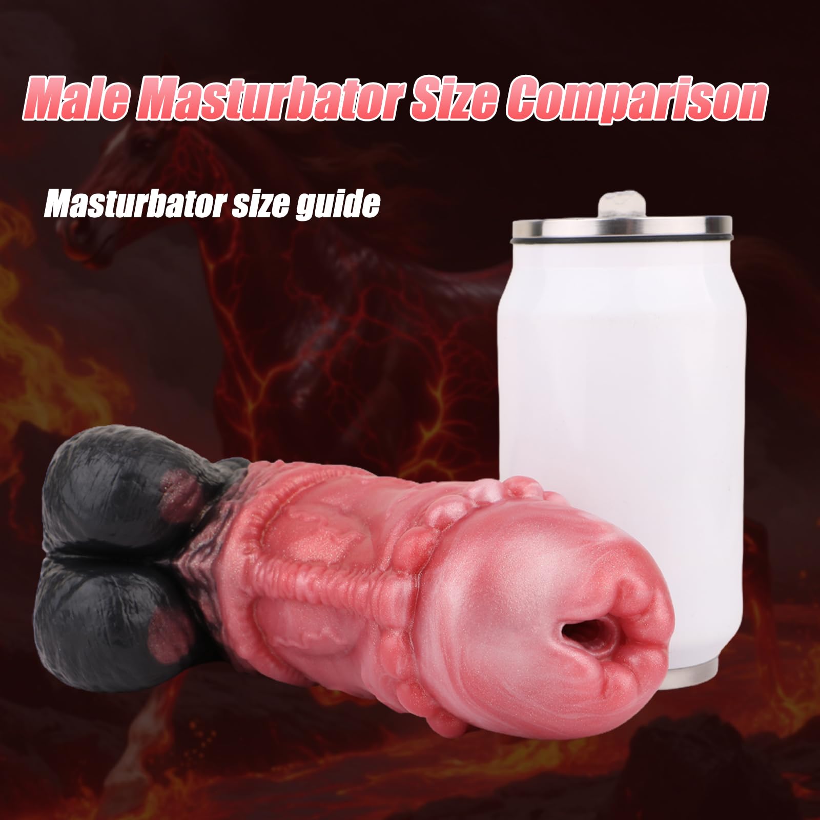 Fantasy Masturbator Monster Penis Sleeve Animal Sex Toy for Men,Masturbator Cup Horse Dildos Design Penis Masturbator,Stroker with Lifelike Textured Horse Sex Toy for Men Gay