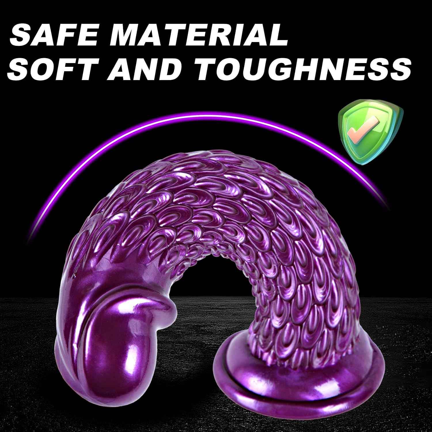 Umania 2-Pack Realistic Dragon Dildo Set 7.5in Purple