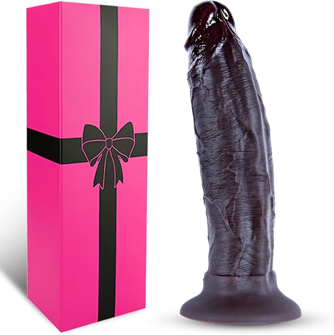 hainuo Dual Density Silicone Realistic G-Spot Dildo Black