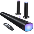 FHNFHN Sound bar for Smart TV,Detachable Soundbar
