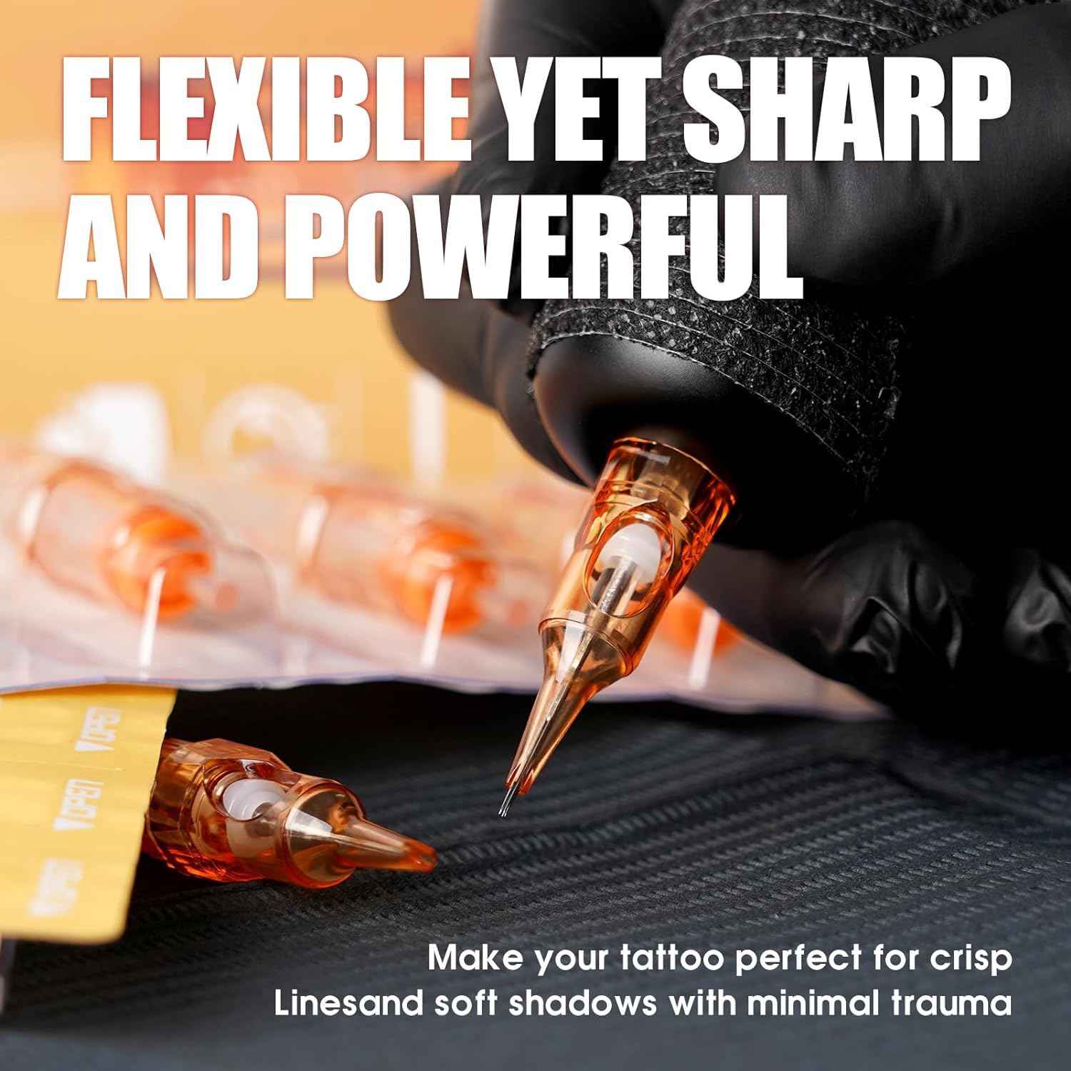 Dragonhawk Pro Tattoo Needles Cartridges,Pro Needles Pins for Super Artists,20 Pcs Disposable