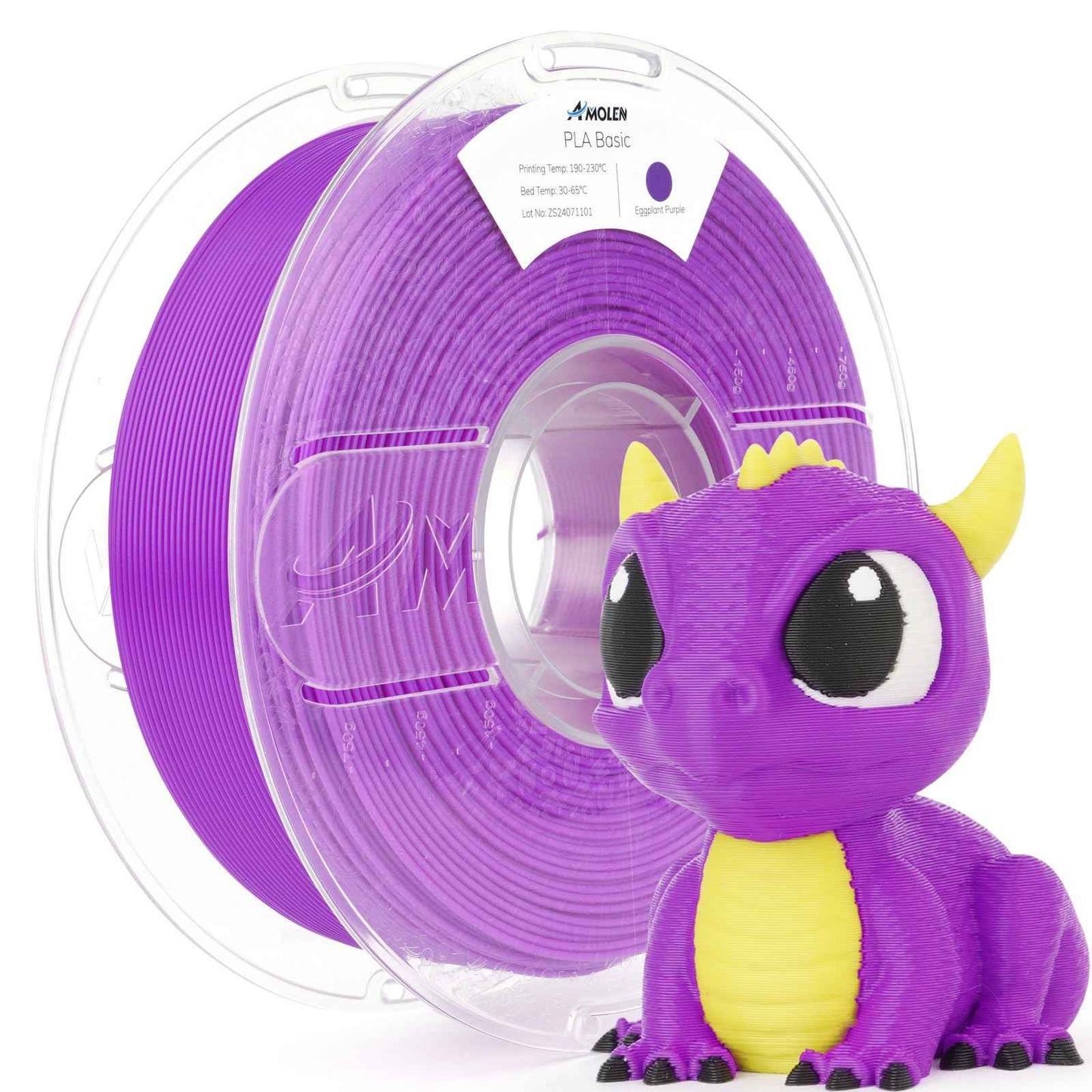 AMOLEN Glow in The Dark PLA Filament, 1.75mm PLA 3D Printer Filament