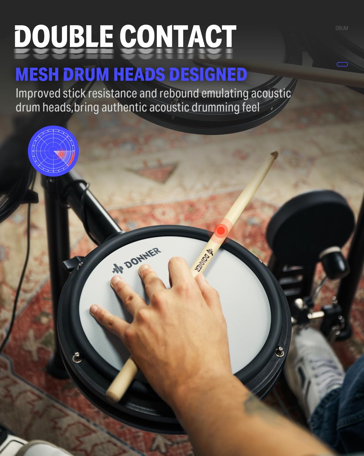 Donner Electric Drum Set DED-200