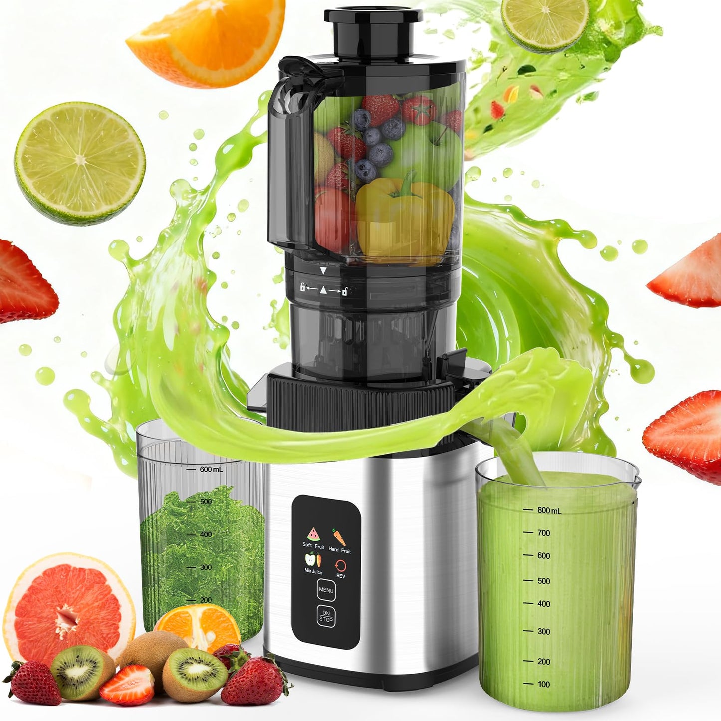 Electactic Slow Juicer Machine with 300W Pure Copper Motor