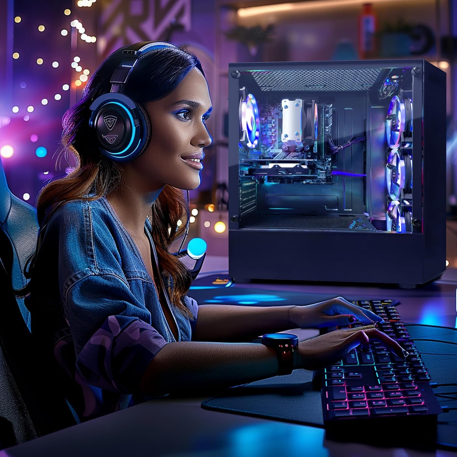 STGAubron Gaming Desktop PC Computer