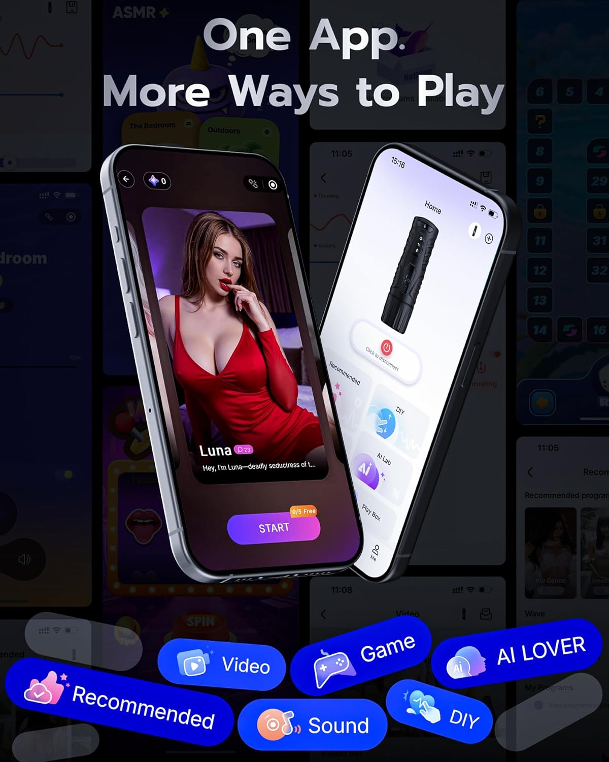EINSEO AI Sync Male Masturbator 7 Thrusting Rotating Modes