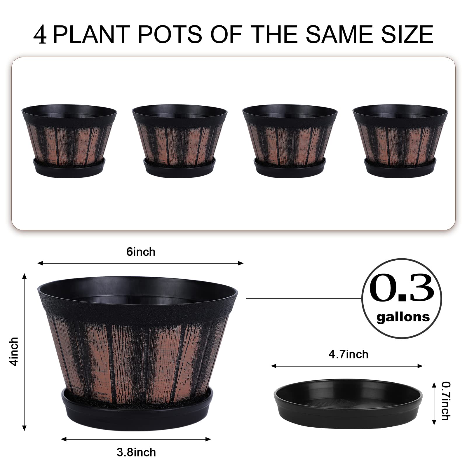 Quarut Plant Pots Set