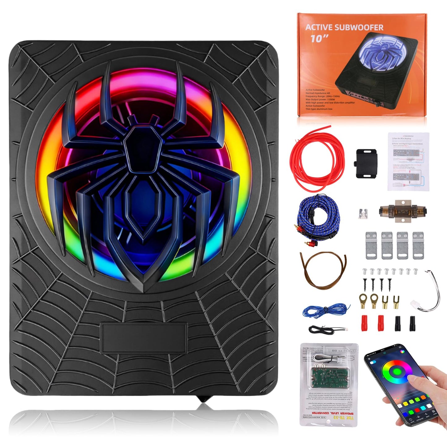 LORPHEIR Car Subwoofer High Power Bass System for Car Audio Upgrade
