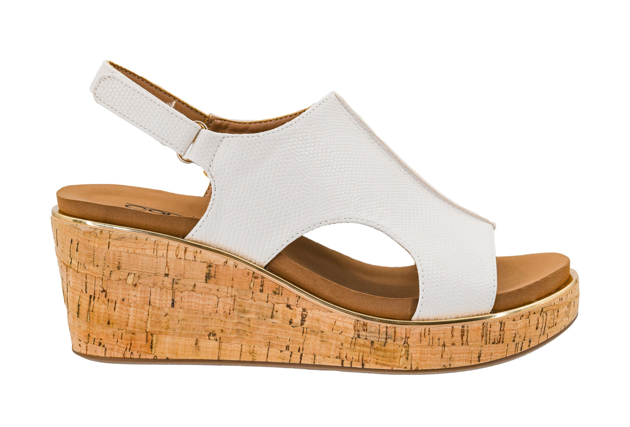 Corkys Footwear Womens Carley Wedges, Featuring Corkys EVA Foam Cushioned Insoles, A 2.5 Inch Heel, Lightweight For All Day Wear, And Hook And Loop Closure