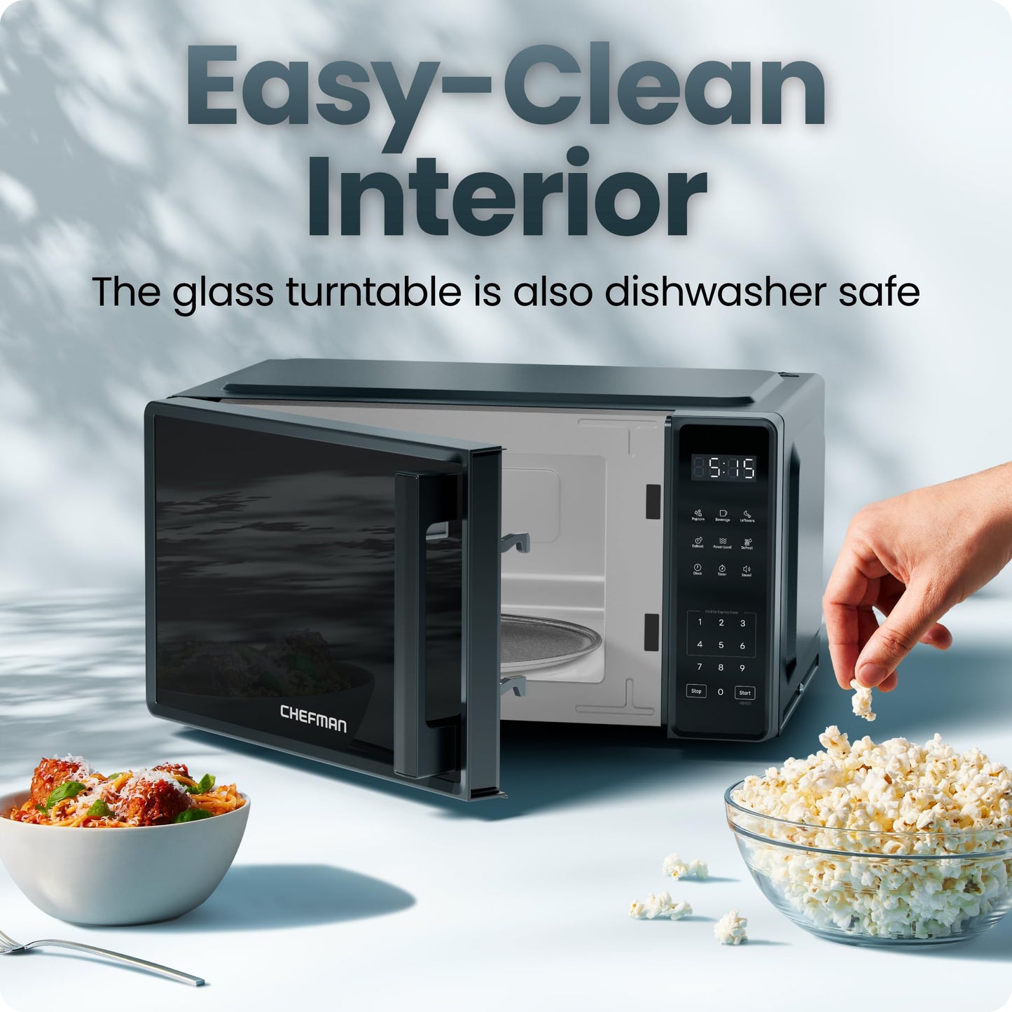 Chefman Countertop Microwave Oven 0.7 Cu. Ft, 0.9 Cu. Ft and 1.1 Cu. Ft