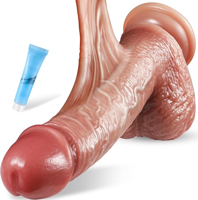 Cvtoghrf Realistic Silicone Dildo 8.7 Inch with Suction Cup