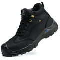 GUBANGDUN Steel Toe Work Boots for Men Welding & Construction Safety Shoes, Water-Resistant Leather, Slip & Puncture Proof, Industrial Work Footwear