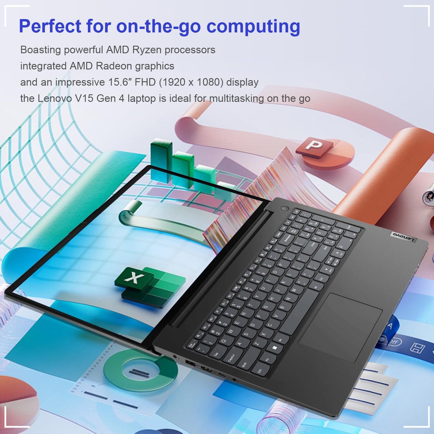 Lenovo V15 Business Laptop 15.6 Inch FHD AMD Ryzen 7