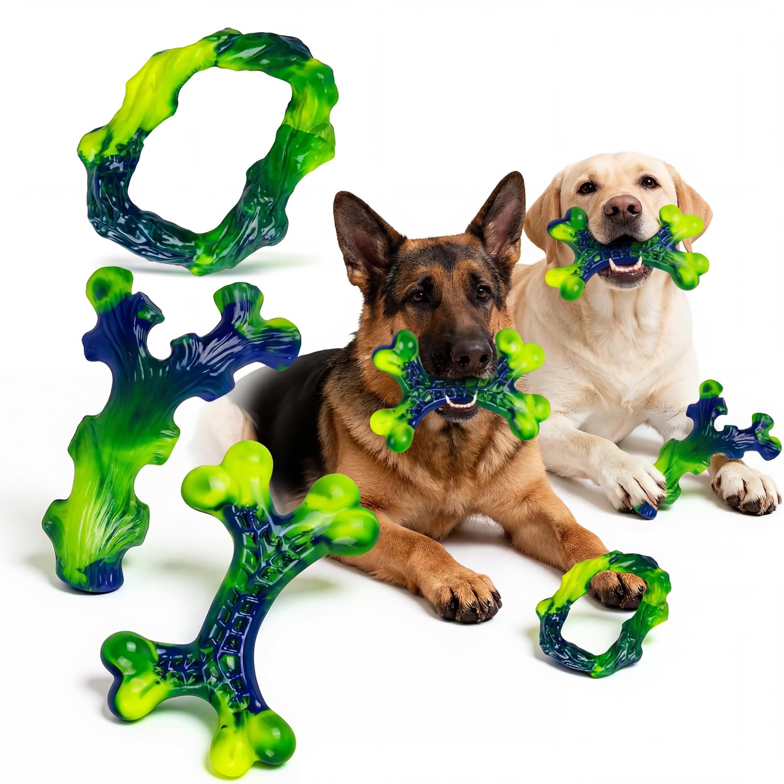 Frienhund Tough Dog Toys for Aggressive Chewers 3 Pack, Chew Toys for Large Dogs, Indestructible Dog Toy for Aggressive Chewers Large Breed, Dog Toys to Keep Them Busy
