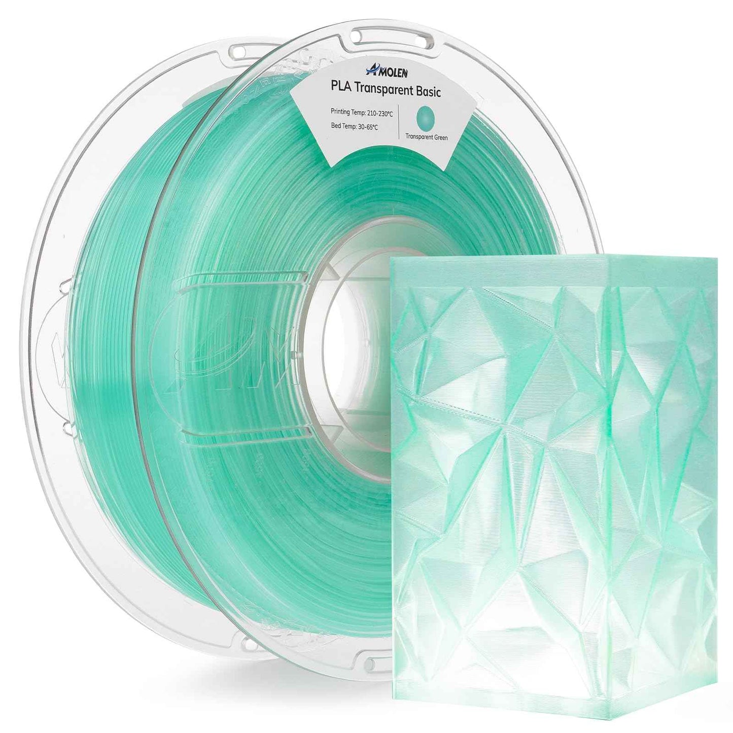 AMOLEN Glow in The Dark PLA Filament, 1.75mm PLA 3D Printer Filament