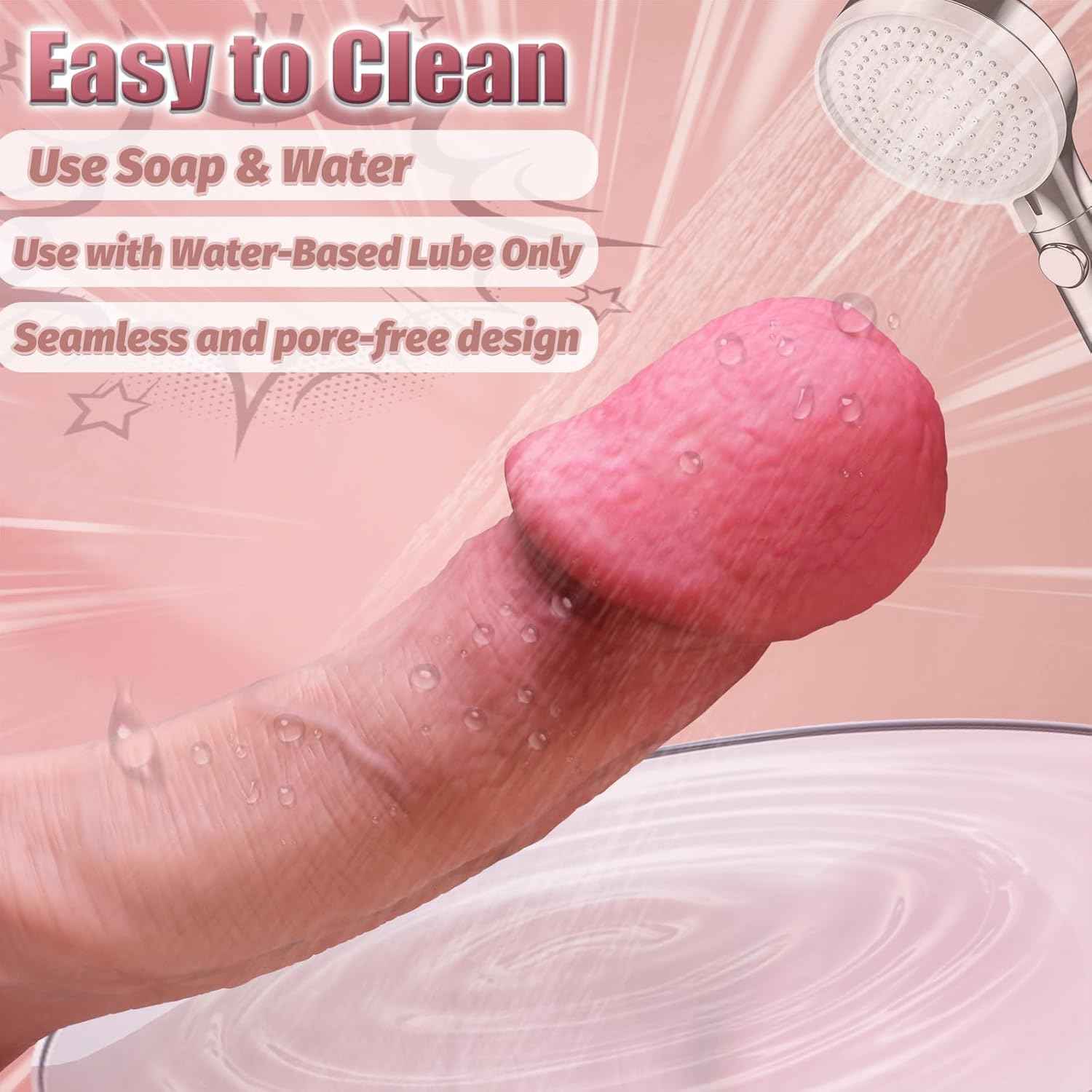 YAIORD Realistic Silicone Dildo with Suction Cup 6.8 Inch