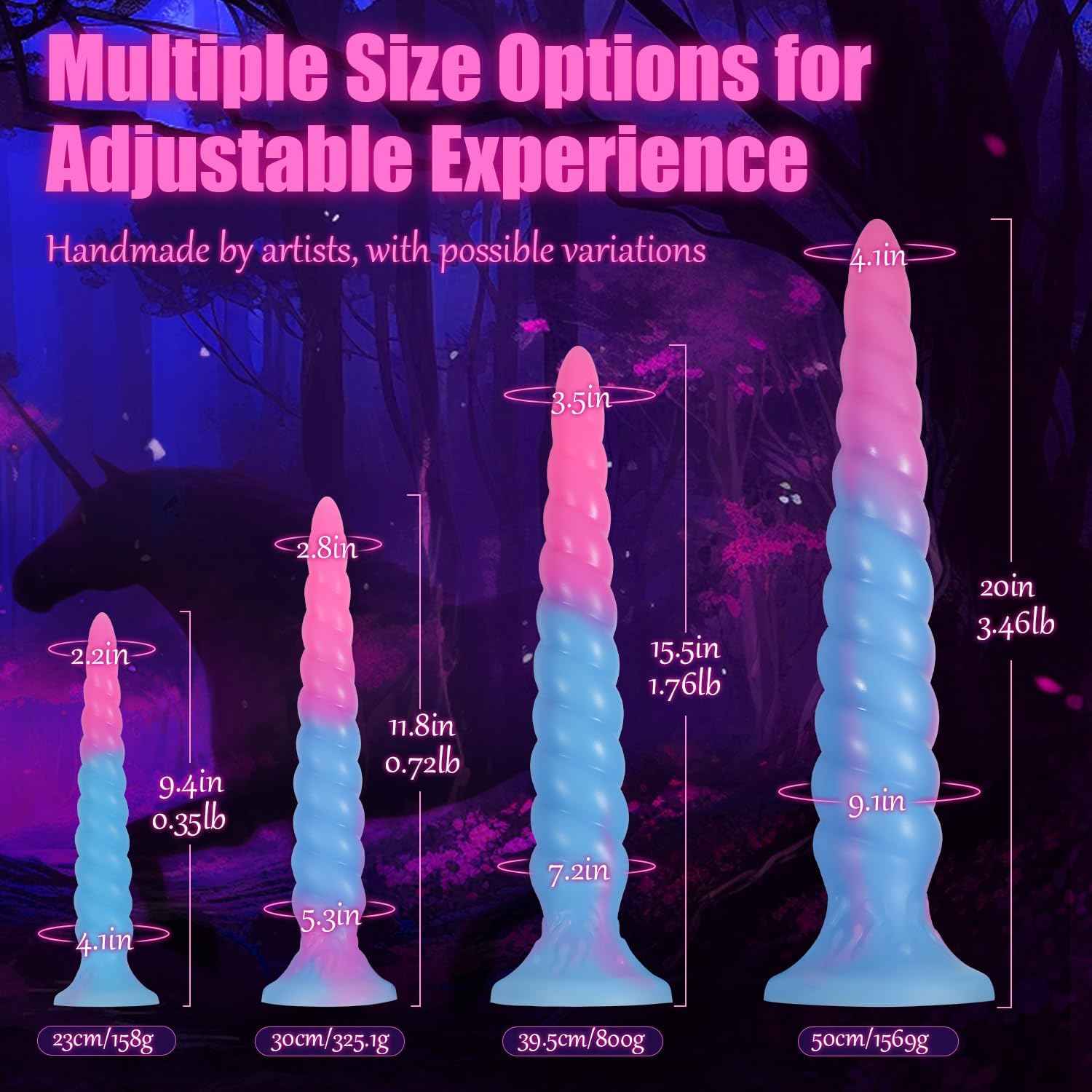 DEPAREE Spiral Monster Dildo Suction Cup Fantasy Anal Toy