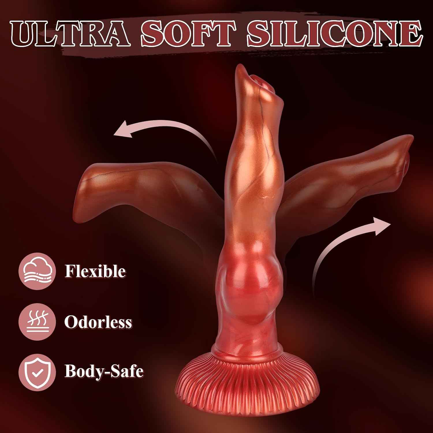 6 Inch Dog Knot Dildo for Beginner, Small Knotted Wolf Dildo, Thin Animal Silicone Realistic Dildos for Women Men Gay, Slim Mini Soft Canine Penis qith Suction Cup, Skinny Adult Monster Anal Sex Toys