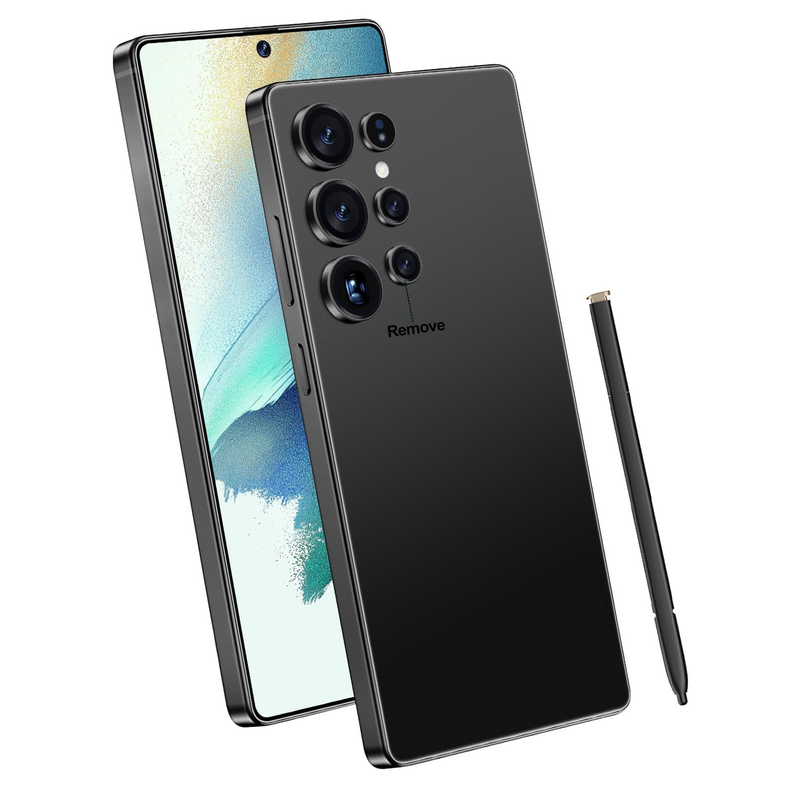 Ghoxrxal I25 Ultra Unlocked Android Smartphone, 16GB RAM+512GB ROM Cell Phone, 6.99" FHD+ Large Display with Stylus Pen, 7000mAh, 108MP Camera, 5G Dual SIM Android 14 Mobile Phone
