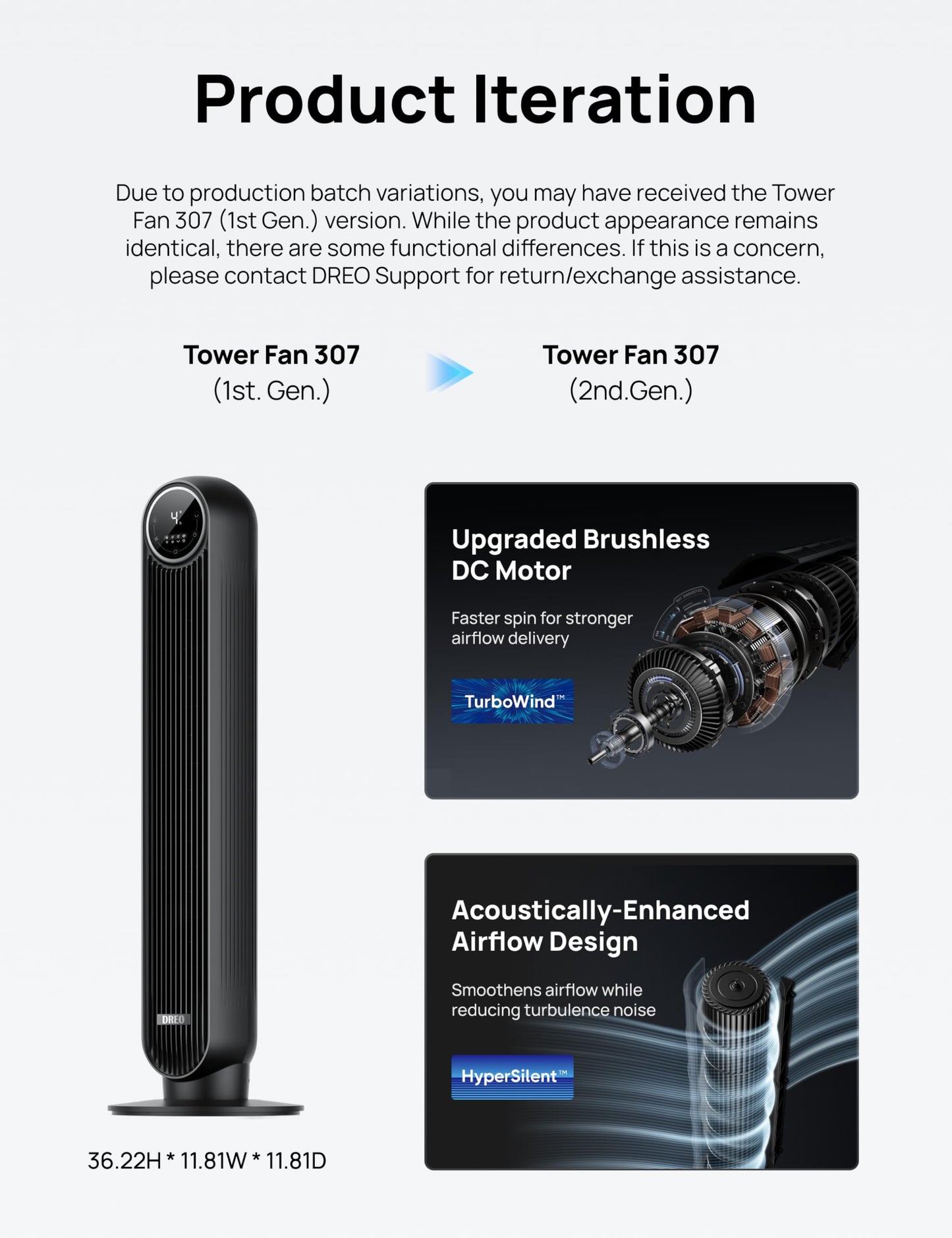 DREO Tower Fan
