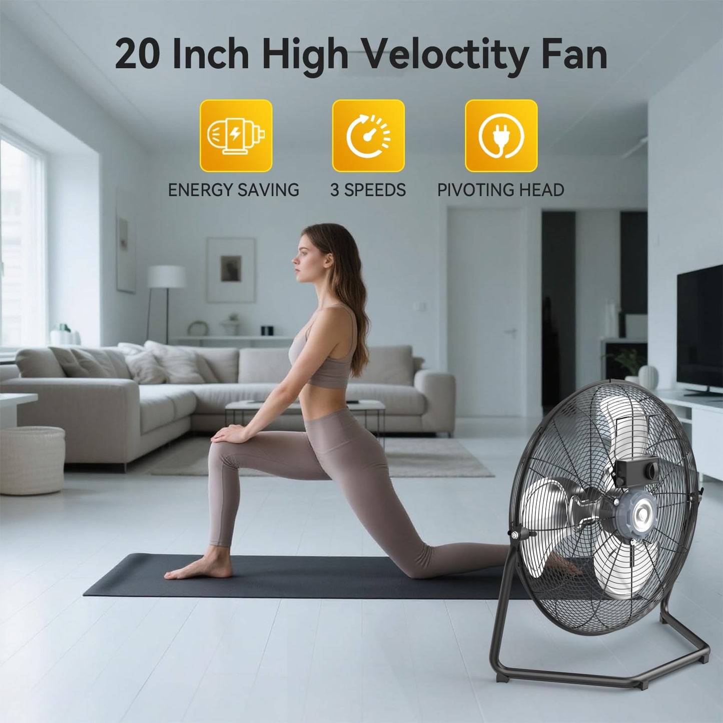 CCGIRU Industrial Floor Fan Shop Fan Heavy Duty