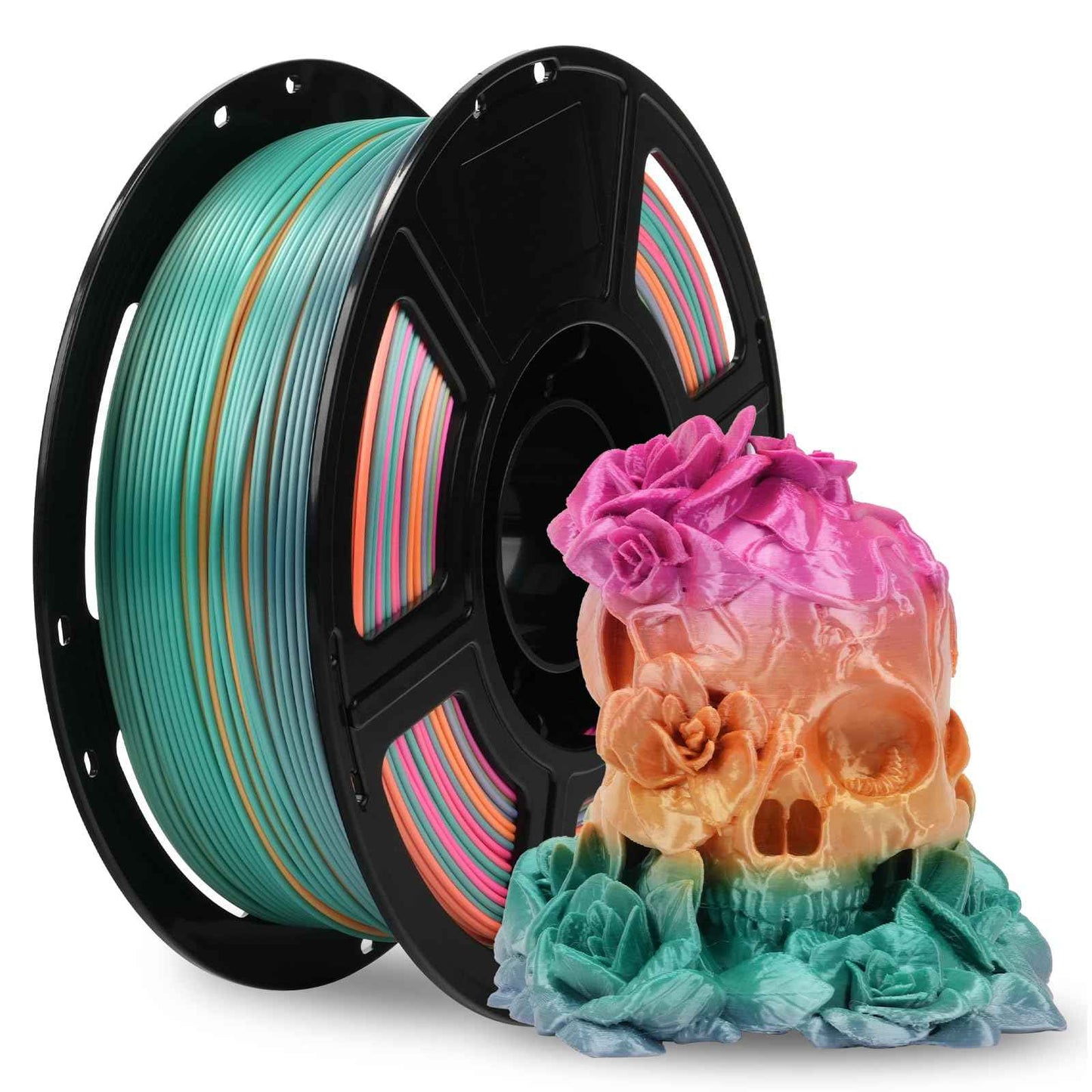 FLASHFORGE Silk PLA Filament 1.75mm, 3D Printer Filament 1kg (2.2lbs) Spool, Smooth and Silky Texture 3D Printing Filament, Dimensional Accuracy +/- 0.02mm
