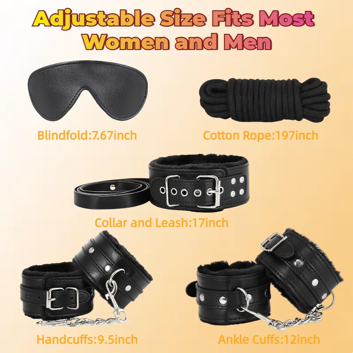 BDSM Bondage Restraint 11pcs Kits