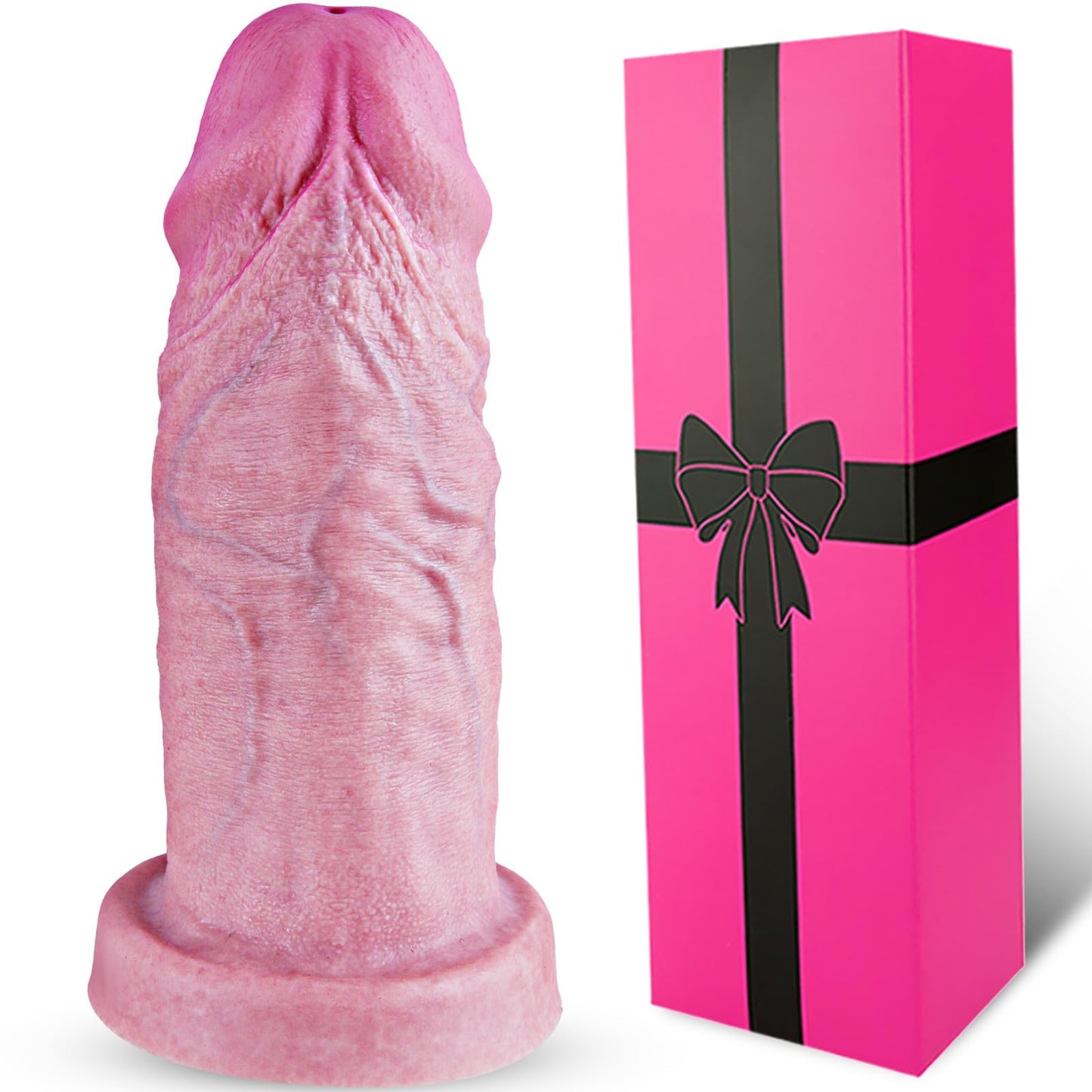 2" Diameter Soft Silicone Realistic Extra Thick Giant Dildo with Suction Cup,