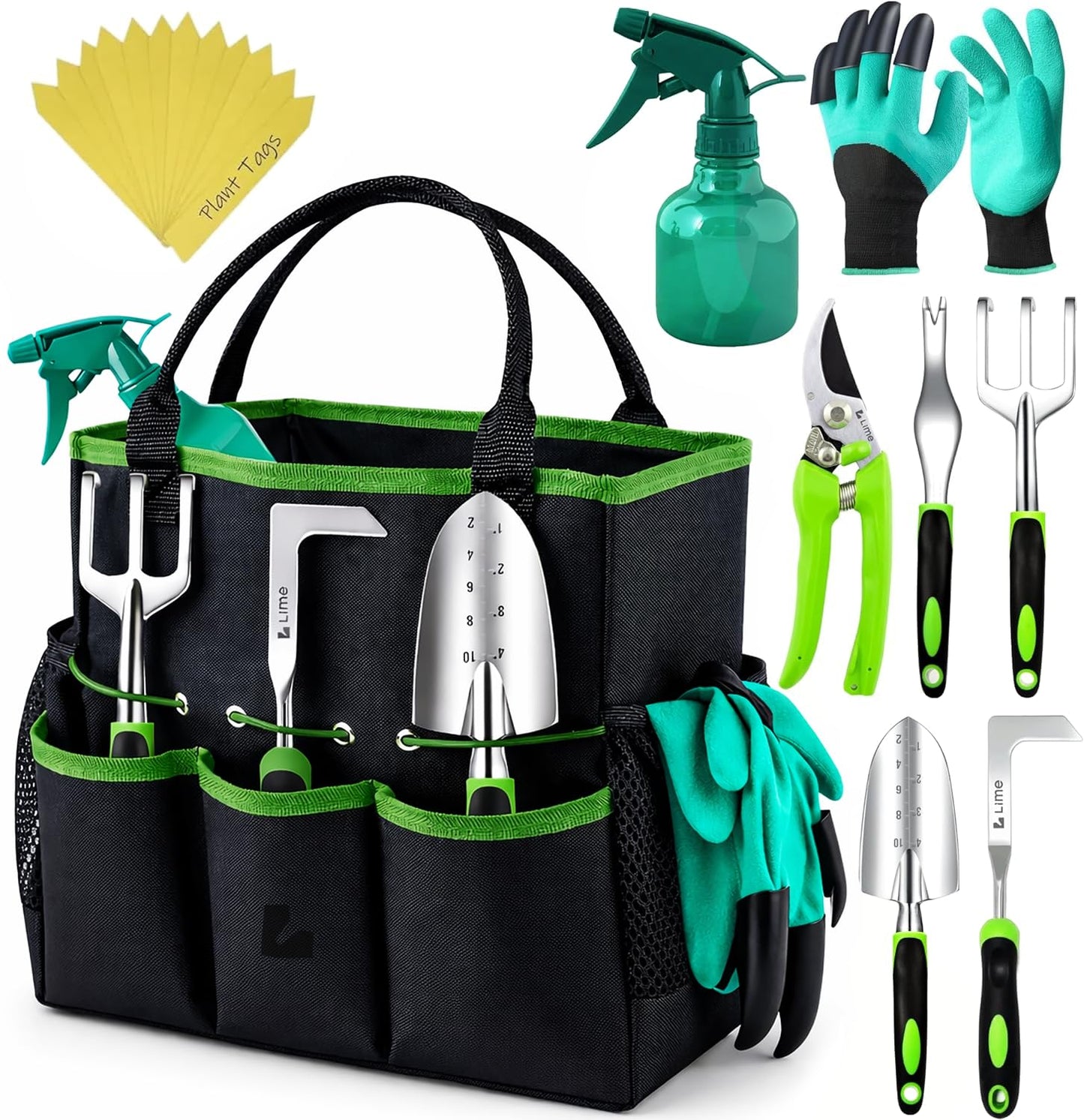 Heavy Duty Gardening Tools - Gardening Gifts for Women, Men, Mom, Dad - Durable, Ergonomic Garden Tools Set