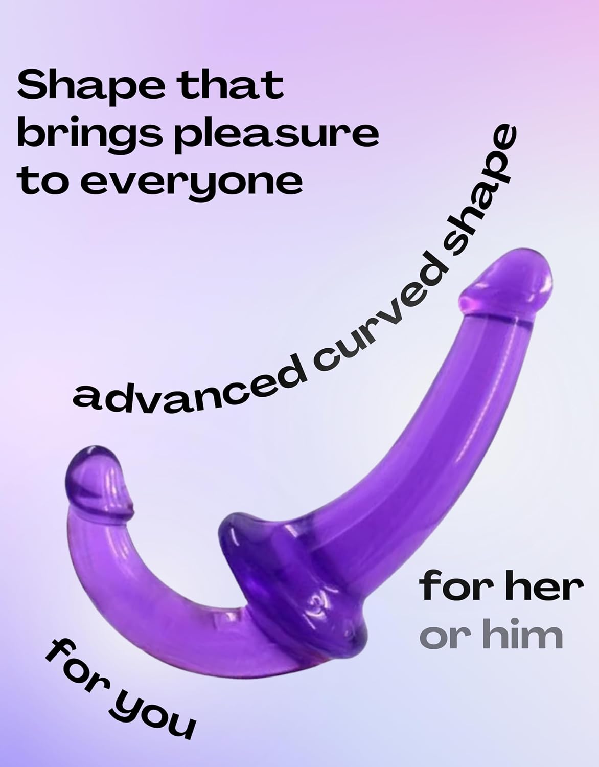Strap on Dildo for Lesbians | Double-Ended Silicone Long Dildo Hands Free Masturbators Fantasy, Realistic Double-Ended Adult Anal Sex Toys