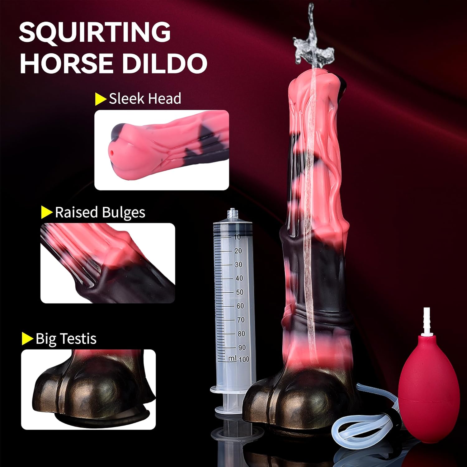 HANXUEBER 12in Fantasy Horse Dildo with Suction Cup